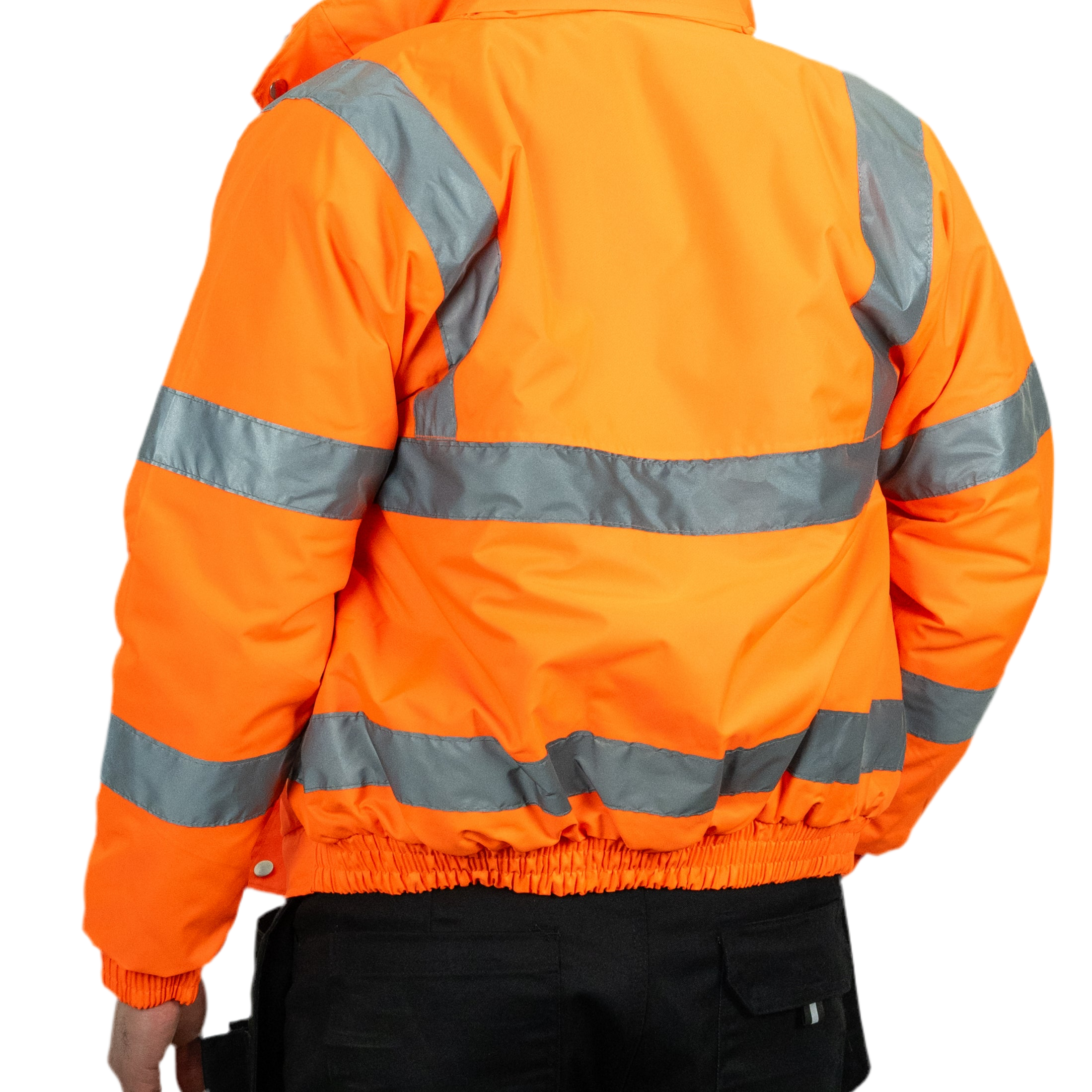 Hi-Vis Bomber Jacket (Orange).