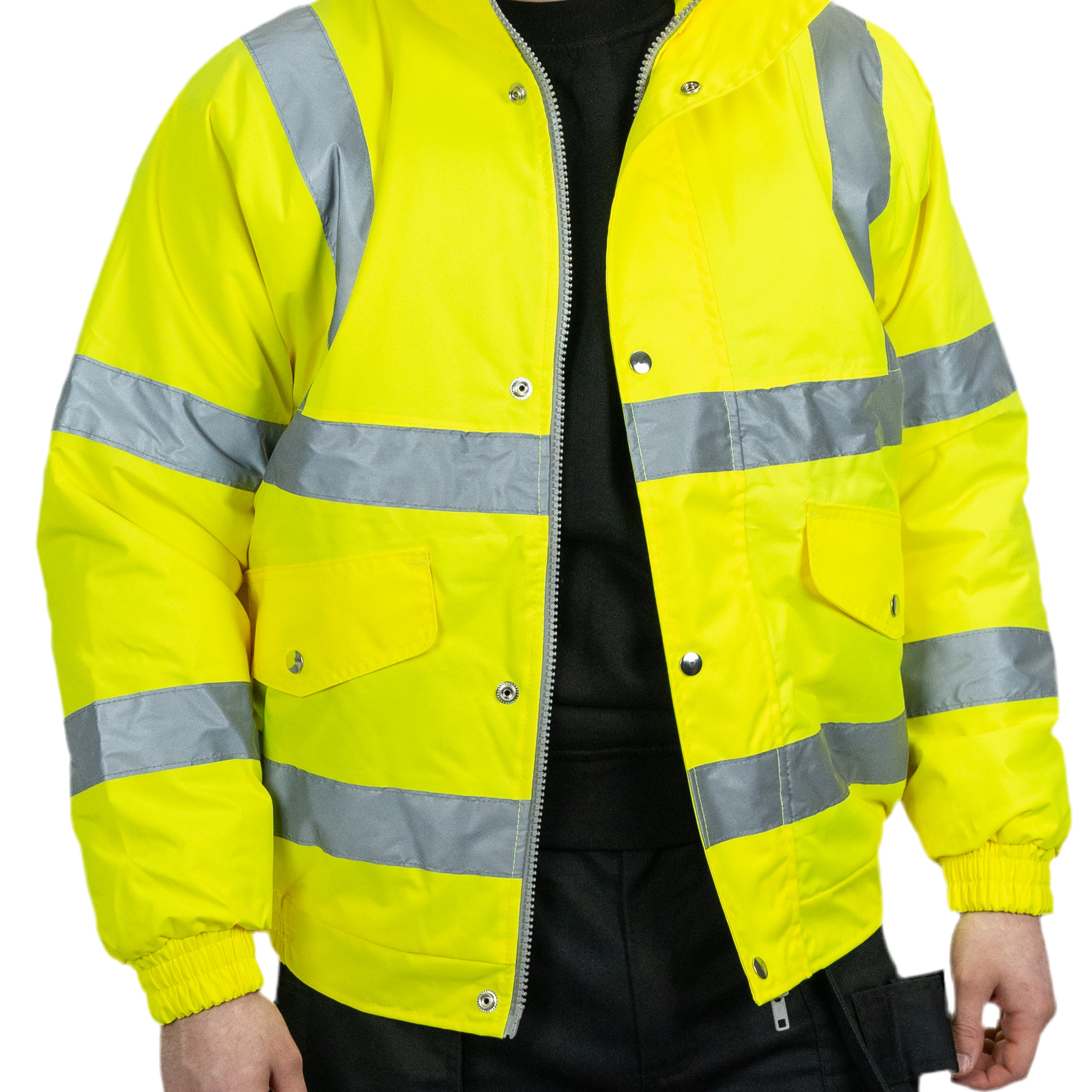 Hi-Vis Bomber Jacket (Yellow).