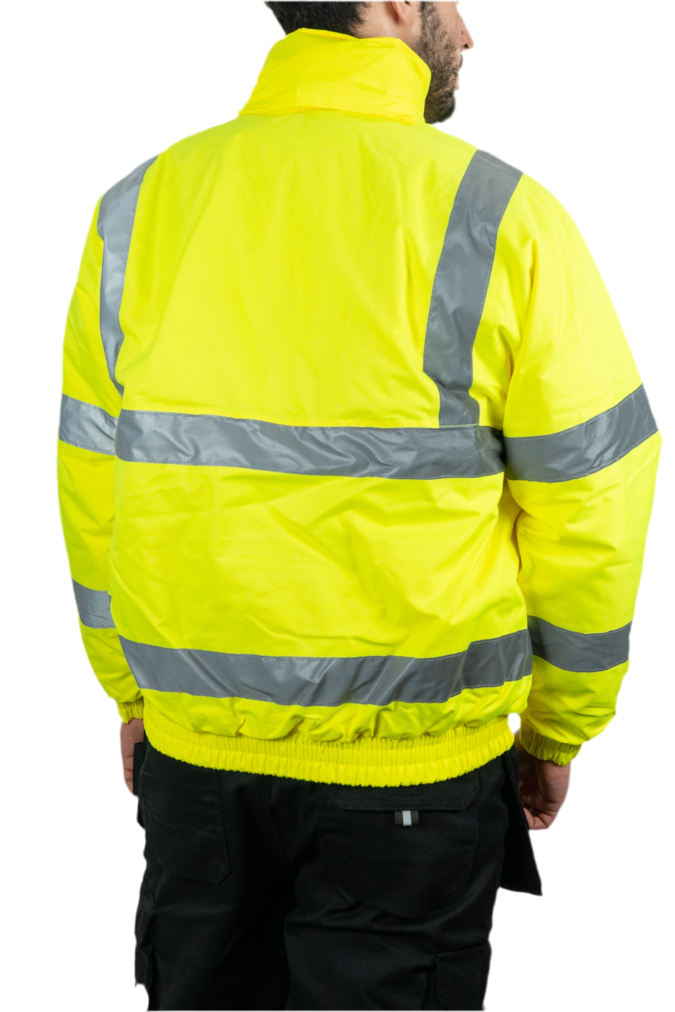 Hi-Vis Bomber Jacket (Yellow).