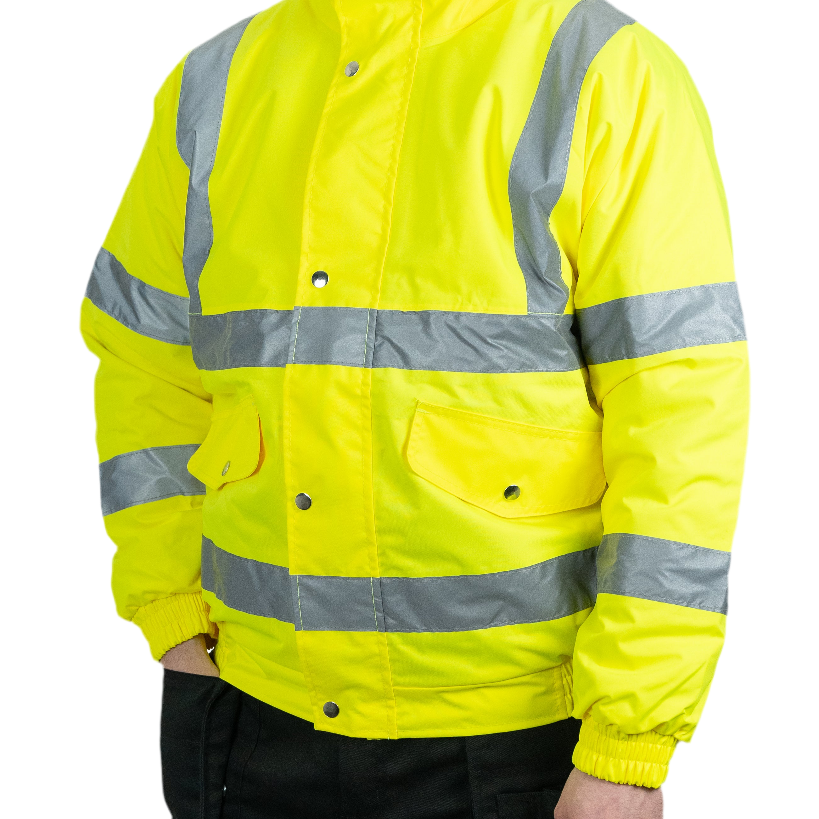 Hi-Vis Bomber Jacket (Yellow).