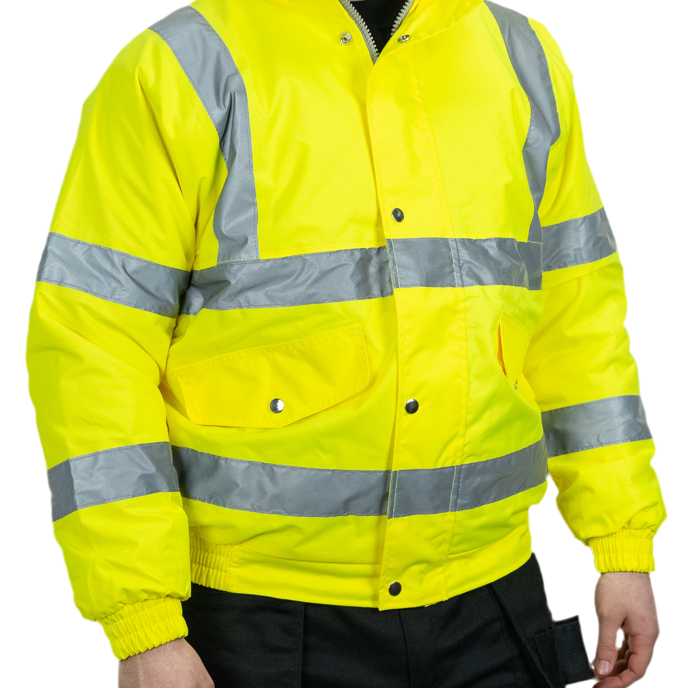 Hi-Vis Bomber Jacket (Yellow).