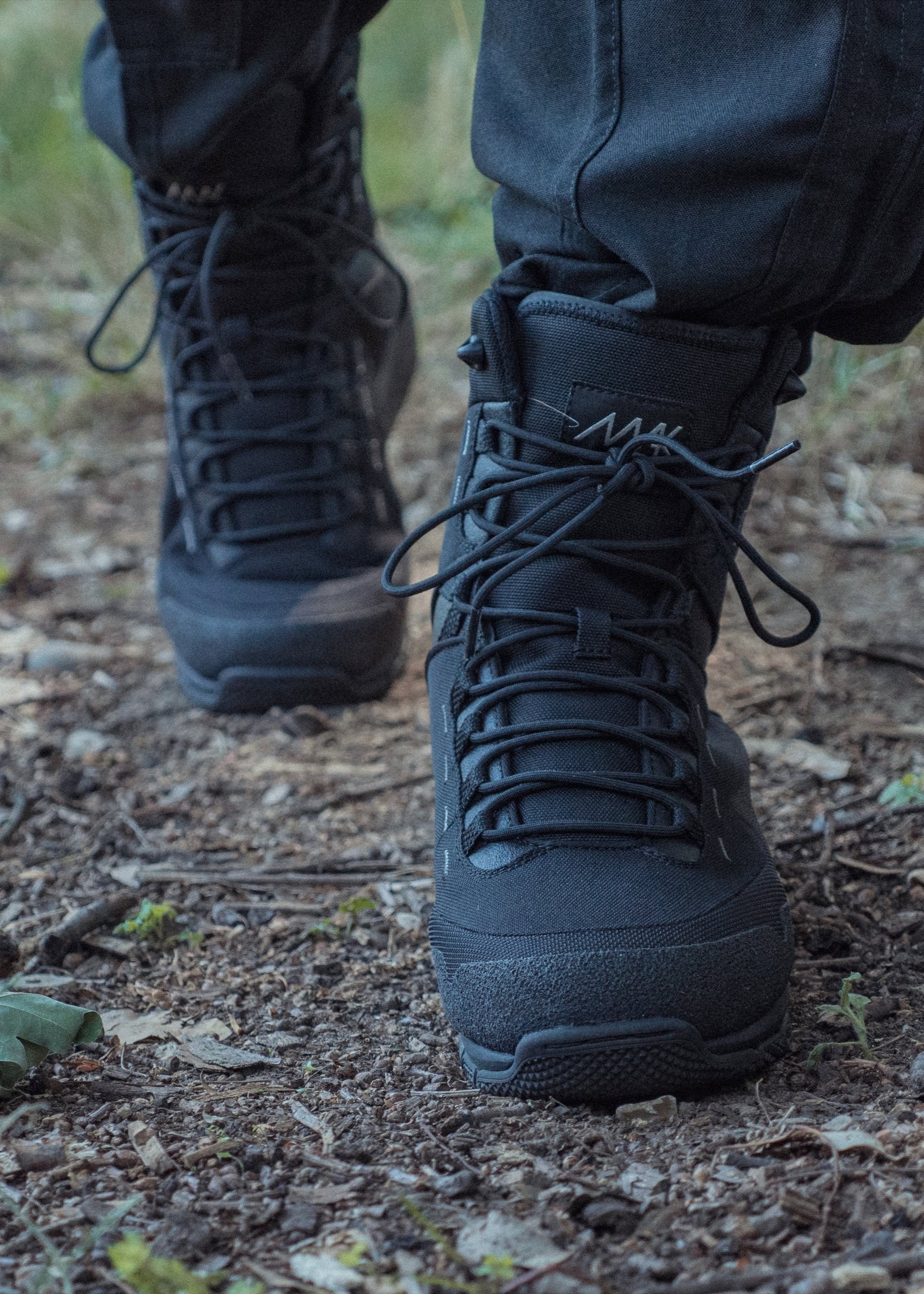 mens black delta x cavas high top combat boots